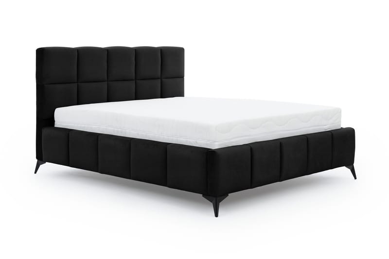 Kamble Sengeramme med Opbevaring 140x200 cm - Sort - Møbler - Senge - Sengeramme & sengestel