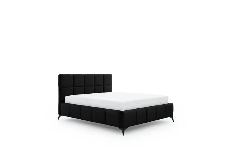 Kamble Sengeramme med Opbevaring 140x200 cm - Sort - Møbler - Senge - Sengeramme & sengestel