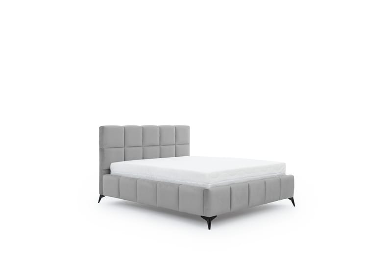 Kamble Sengeramme med Opbevaring 160x200 cm - Lysegrå - Møbler - Senge - Sengeramme & sengestel