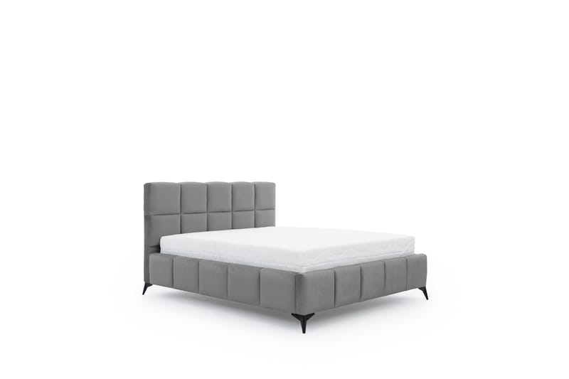 Kamble Sengeramme med Opbevaring 180x200 cm - Grå - Møbler - Senge - Sengeramme & sengestel