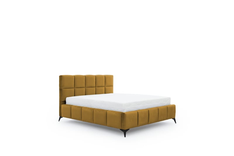 Kamble Sengeramme med Opbevaring 180x200 cm - Gul - Møbler - Senge - Sengeramme & sengestel