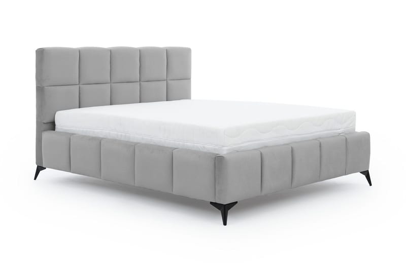 Kamble Sengeramme med Opbevaring 180x200 cm - Lysegrå - Møbler - Senge - Sengeramme & sengestel