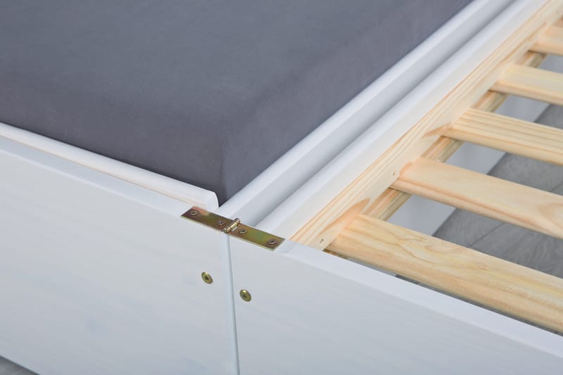 Kaulana sengeramme 90x200 - hvid - Møbler - Senge - Sengeramme & sengestel