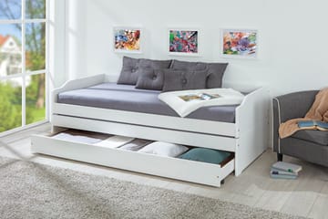 Kaulana sengeramme 90x200 - hvid - Møbler - Senge - Sengeramme & sengestel
