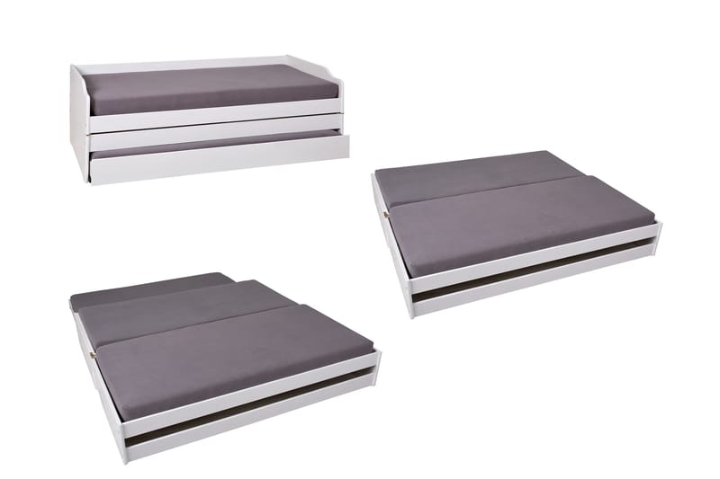 Kaulana sengeramme 90x200 - hvid - Møbler - Senge - Sengeramme & sengestel