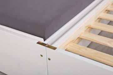 Kaulana sengeramme 90x200 - hvid - Møbler - Senge - Sengeramme & sengestel