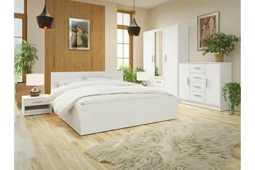 Kintore Sengeramme 160x200 cm - Hvid - Møbler - Senge - Sengeramme & sengestel