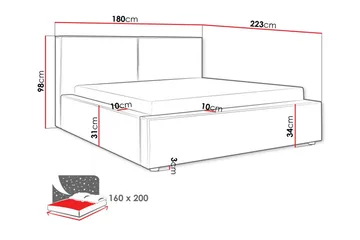 Knocklong Sengeramme 160x200 cm - Møbler - Senge - Sengeramme & sengestel