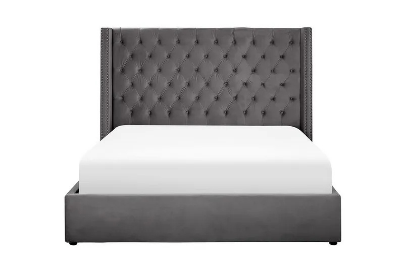 Kymmen Dobbeltseng 160x200 cm - Grå - Møbler - Senge - Sengeramme & sengestel