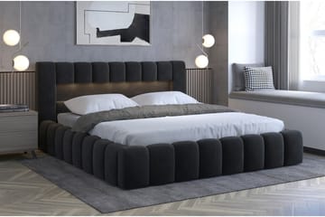 Lamica Sengeramme 160x200 cm - Sort - Møbler - Senge - Sengeramme & sengestel
