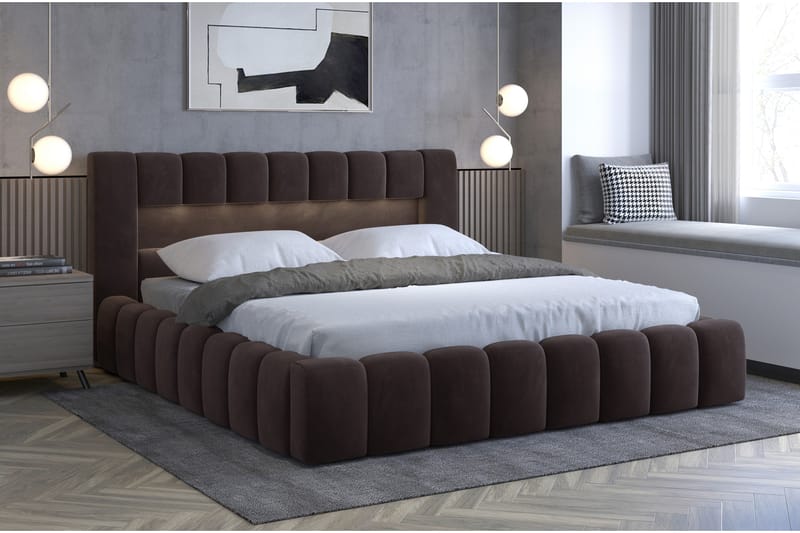 Lamica Sengeramme 180x200 cm - Brun - Møbler - Senge - Sengeramme & sengestel