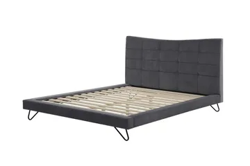 Lannion Dobbelt seng 180 | 200 cm - Grå - Møbler - Senge - Sengeramme & sengestel