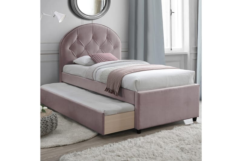 Lara Seng 90x200 cm Violet – lyserød - Sengeramme & sengestel