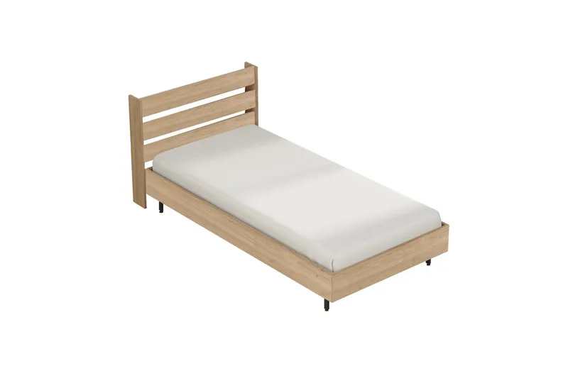 Liyakat Sengeramme 90x200 cm - Valnød finér - Møbler - Senge - Sengeramme & sengestel