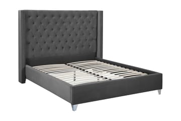 Lubbon Dobbelt seng 160 | 200 cm - Grå - Møbler - Senge - Sengeramme & sengestel