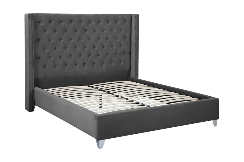 Lubbon Dobbelt seng 160 | 200 cm - Grå - Møbler - Senge - Sengeramme & sengestel