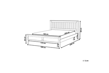 Mayenne Dobbelt seng 180 | 200 cm - Hvid - Møbler - Senge - Sengeramme & sengestel
