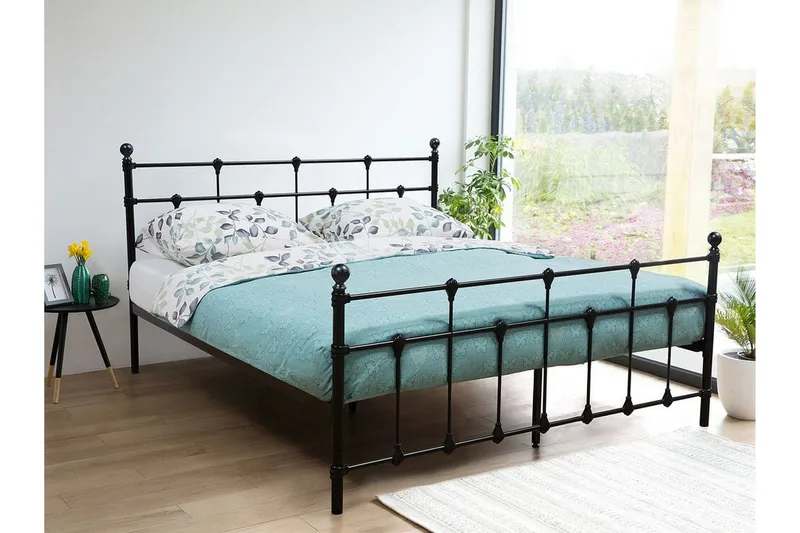 Mayford Boksseng 140x200 cm - Sort - Møbler - Senge - Sengeramme & sengestel