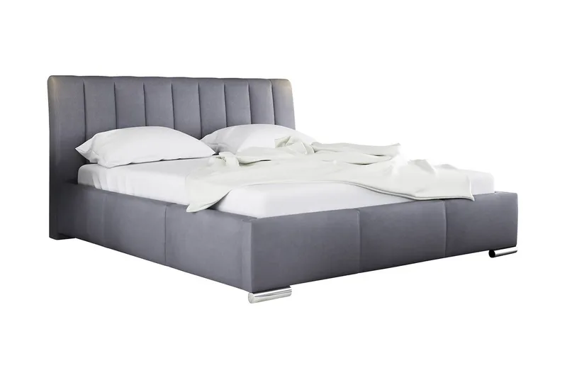 Milano Sengeramme med Opbevaring 160x200, Grå
