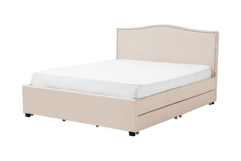 Montpellier Dobbelt seng 160 | 200 cm - Beige - Møbler - Senge - Sengeramme & sengestel