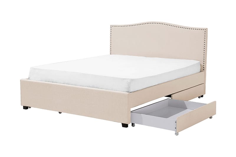 Montpellier Dobbelt seng 160 | 200 cm - Beige - Møbler - Senge - Sengeramme & sengestel