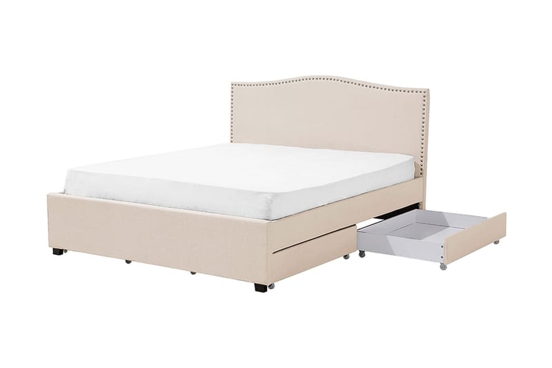 Montpellier Dobbelt seng 160 | 200 cm - Beige - Møbler - Senge - Sengeramme & sengestel