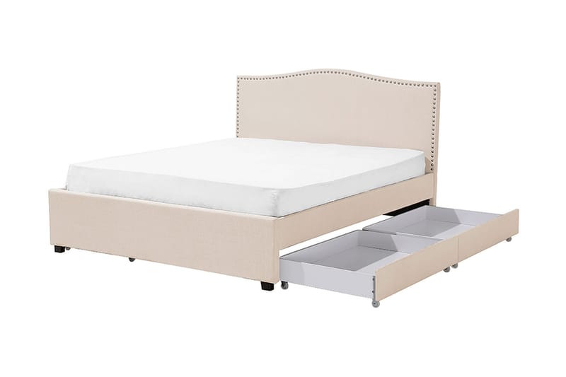 Montpellier Dobbelt seng 160 | 200 cm - Beige - Møbler - Senge - Sengeramme & sengestel
