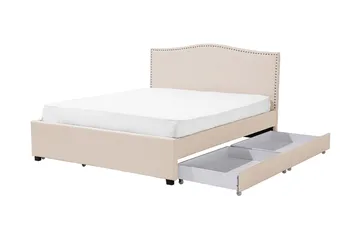 Montpellier Dobbelt seng 160 | 200 cm - Beige - Møbler - Senge - Sengeramme & sengestel