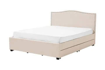 Montpellier Dobbelt seng 160 | 200 cm - Beige - Møbler - Senge - Sengeramme & sengestel