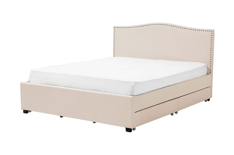 Montpellier Dobbelt seng 160 | 200 cm - Beige - Møbler - Senge - Sengeramme & sengestel