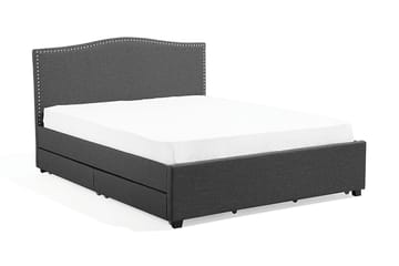 Montpellier Dobbelt seng 160 | 200 cm - Grå - Møbler - Senge - Sengeramme & sengestel
