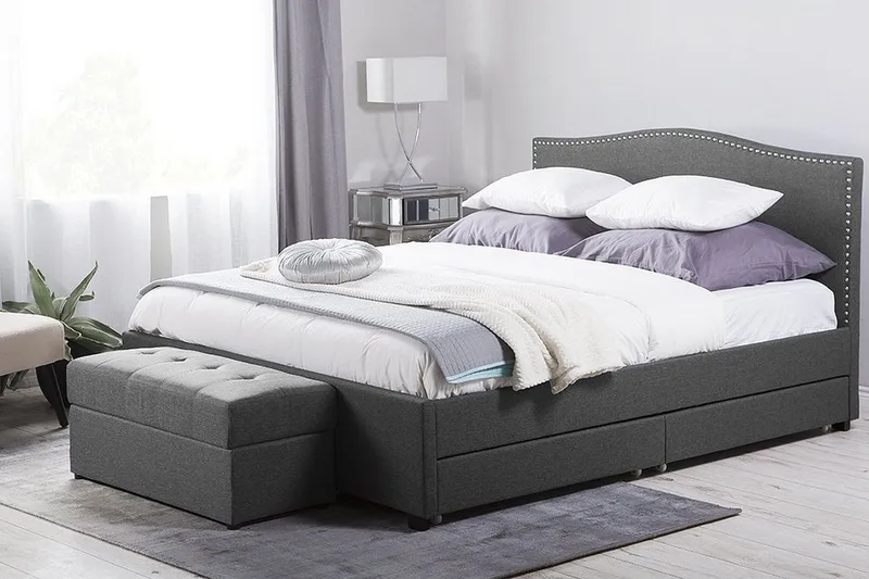 Montpellier Dobbelt seng 160 | 200 cm - Grå - Møbler - Senge - Sengeramme & sengestel