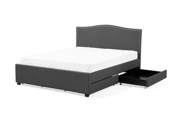 Montpellier Dobbelt seng 160 | 200 cm - Grå - Møbler - Senge - Sengeramme & sengestel