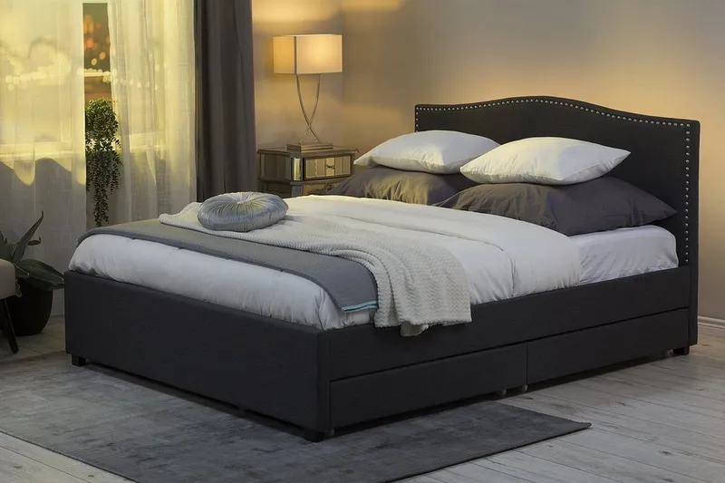 Montpellier Dobbelt seng 160 | 200 cm - Grå - Møbler - Senge - Sengeramme & sengestel