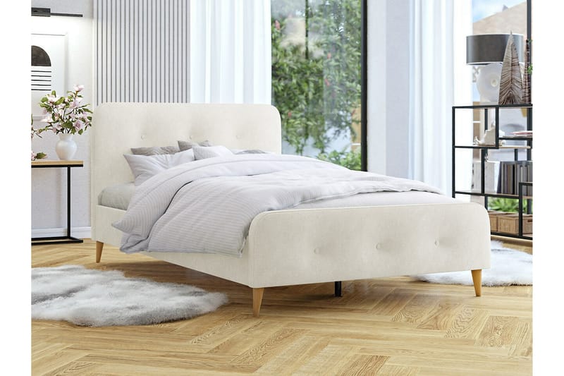 Montrase Sengeramme 140x200 cm - Cream - Sengeramme & sengestel