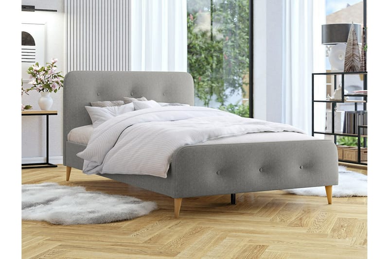 Montrase Sengeramme 180x200 cm - Grå - Møbler - Senge - Sengeramme & sengestel