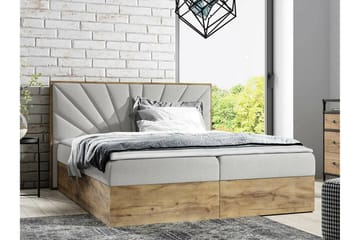 Oberting Sengeramme 160x200 cm - Beige/Træ - Møbler - Senge - Sengeramme & sengestel