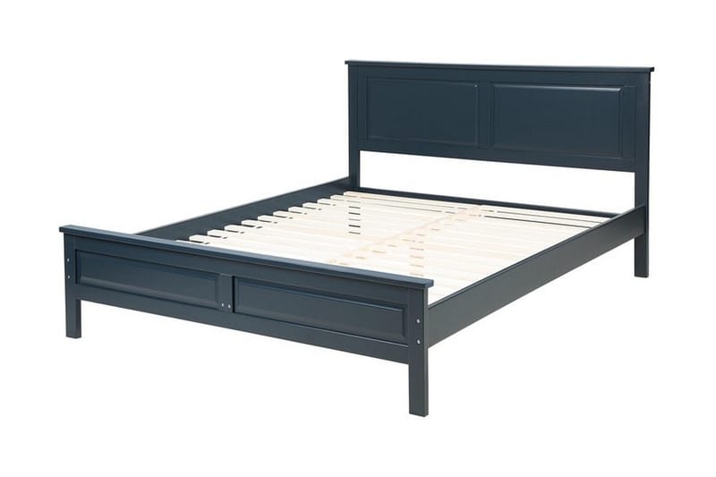 Olivet Dobbelt seng 140 | 200 cm - Blå - Møbler - Senge - Sengeramme & sengestel