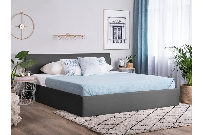 Orbey Dobbeltseng 180 | 200 cm - Grå - Møbler - Senge - Sengeramme & sengestel
