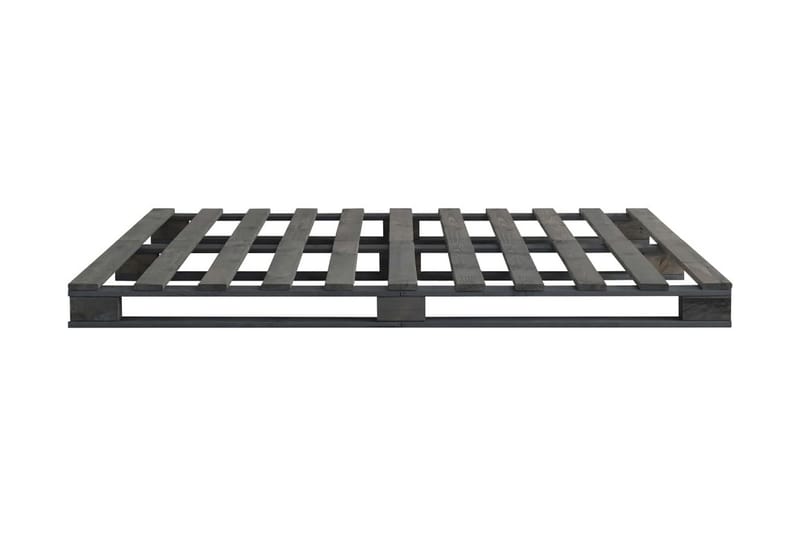Palleseng massivt fyrretræ 120 x 200 cm grå - Grå - Møbler - Senge - Sengeramme & sengestel