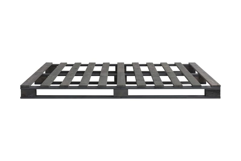Palleseng massivt fyrretræ 180 x 200 cm grå - Grå - Møbler - Senge - Sengeramme & sengestel