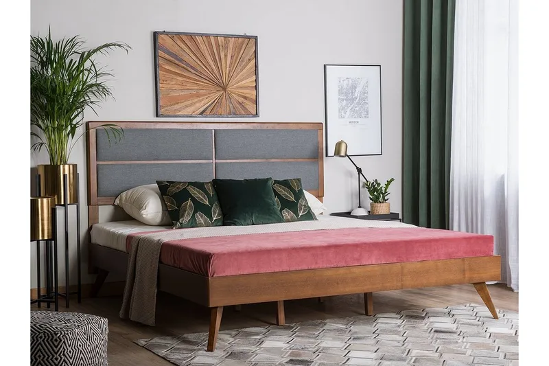 Poissy Dobbelt seng 180 | 200 cm - Træ / natur - Møbler - Senge - Sengeramme & sengestel