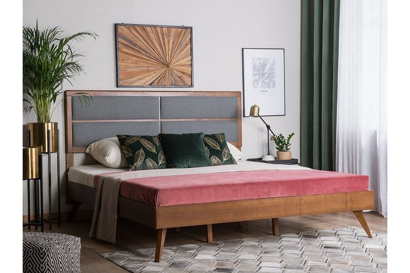 Poissy Dobbelt seng 180 | 200 cm - Træ / natur - Møbler - Senge - Sengeramme & sengestel