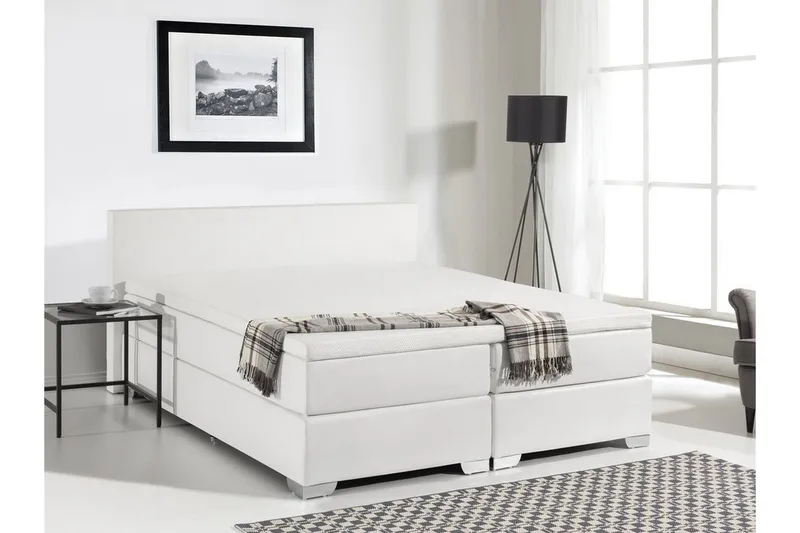 President pr. Dobbelt seng 180 | 200 cm, Hvid