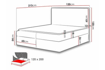 Pries Sengeramme 120x200 cm - Møbler - Senge - Sengeramme & sengestel