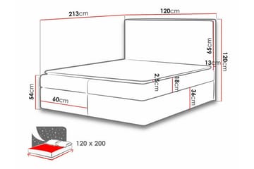 Pries Sengeramme 120x200 cm - Møbler - Senge - Sengeramme & sengestel