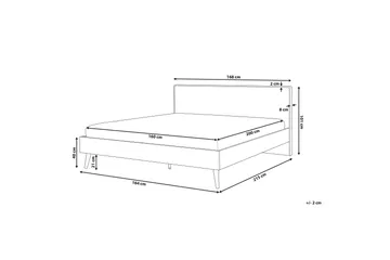 Purb kontinental seng 160x200 - Træ / natur - Møbler - Senge - Sengeramme & sengestel