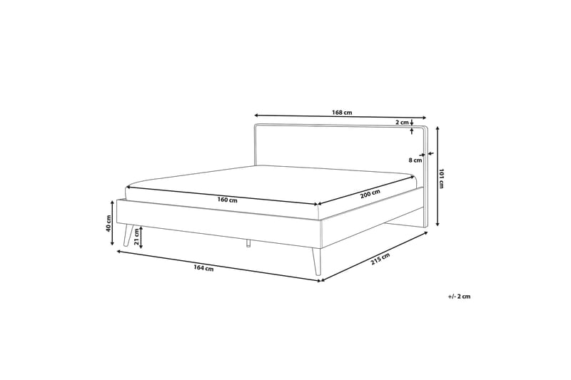 Purb kontinental seng 160x200 - Træ / natur - Møbler - Senge - Sengeramme & sengestel