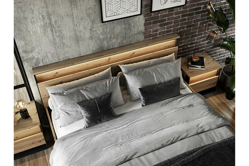 Rathmore Sängram 180x200 cm Black - Møbler - Senge - Sengeramme & sengestel