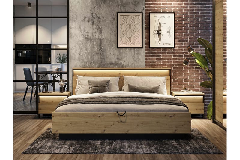 Rathmore Sängram 180x200 cm Black - Møbler - Senge - Sengeramme & sengestel